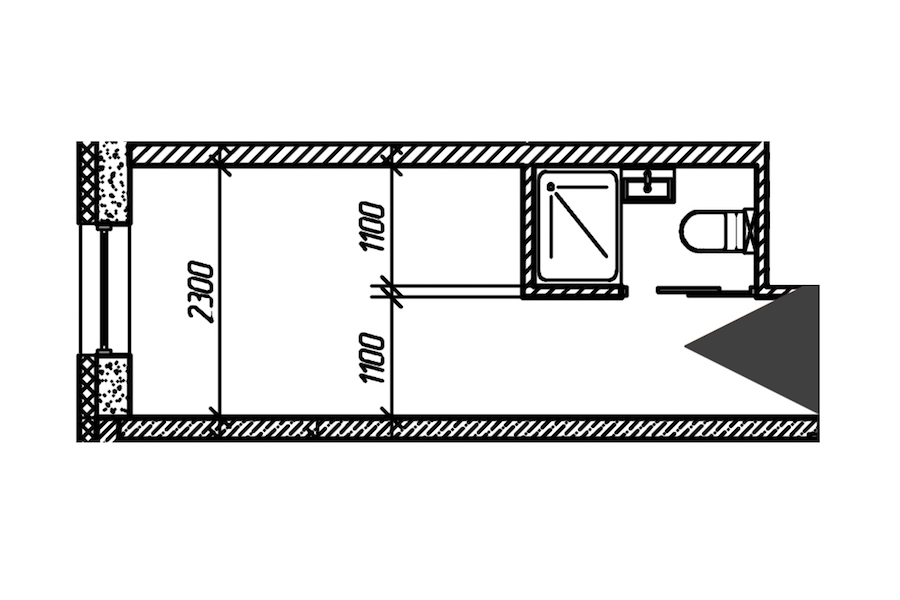 Квартира студия 13.55 м², 24/26 эт., Комплекс апартаментов «cOASIS VERTICAL»